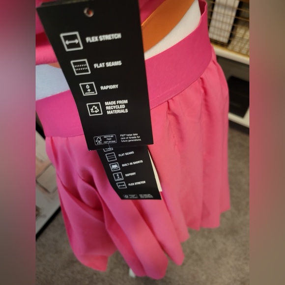 Ideology Women's Plus Size Pleated Skort Pink - Picture 4 of 4